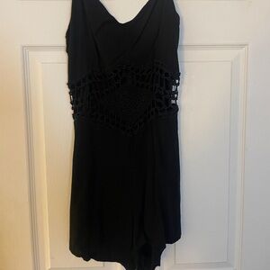Black cutout romper